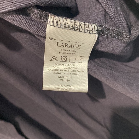 Larace Gray Long Sleeve Jersey Dress - Size Large - Picture 6 of 7